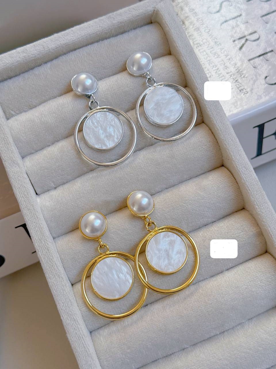گوشواره حلقه ای آویزدار