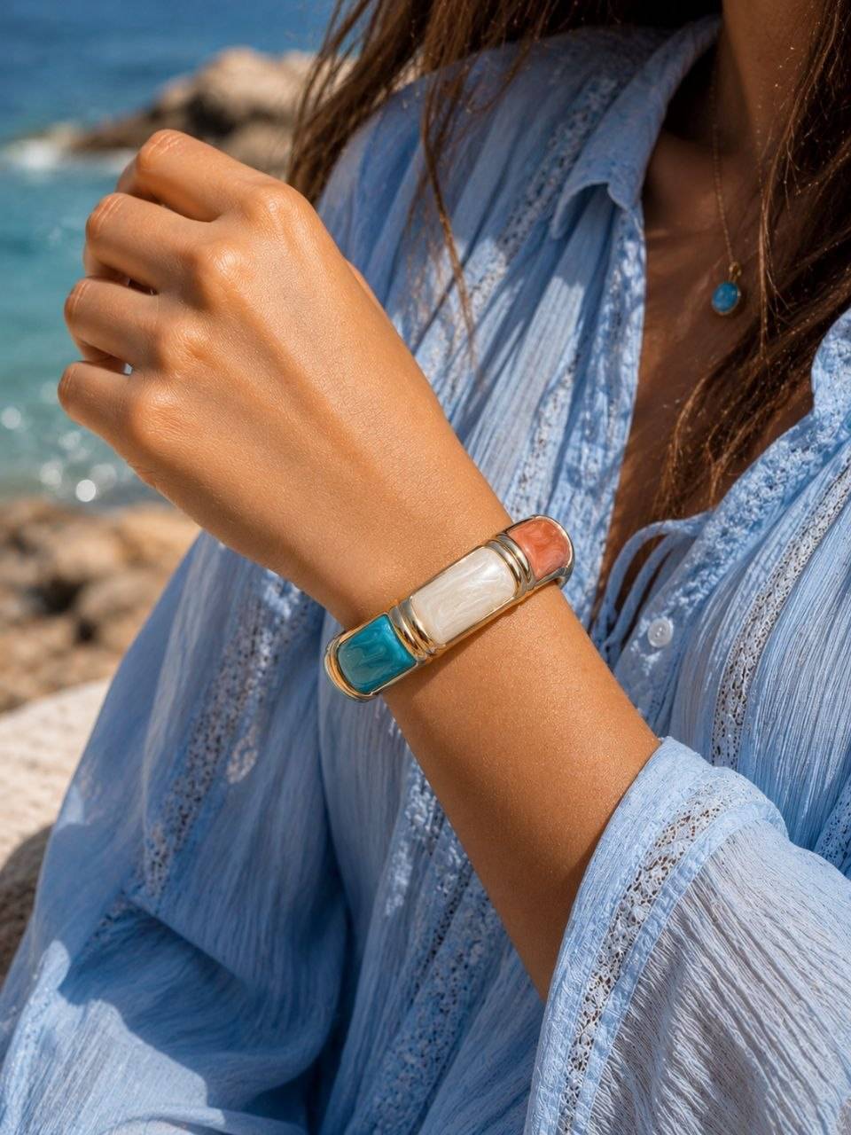 دستبند میناکاری کالکشن تابستانی Zara