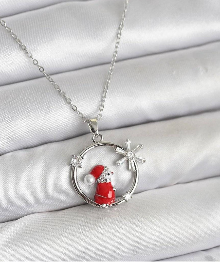 گردنبند دخترانه کریمس یلدایی
