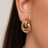 گوشواره دخترانه مینیمال تمام استیل طرح Zara