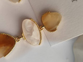 گوشواره دخترانه طرح سنگ ماربل